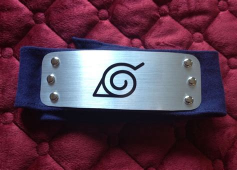 naruto head band with kinu knife fake shoes|naruto headband custom made.